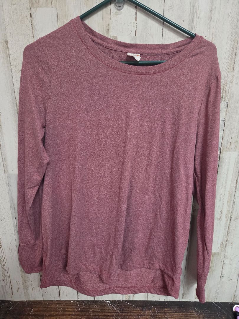 MAROON AVIA HEATHERED TOP, LADIES M