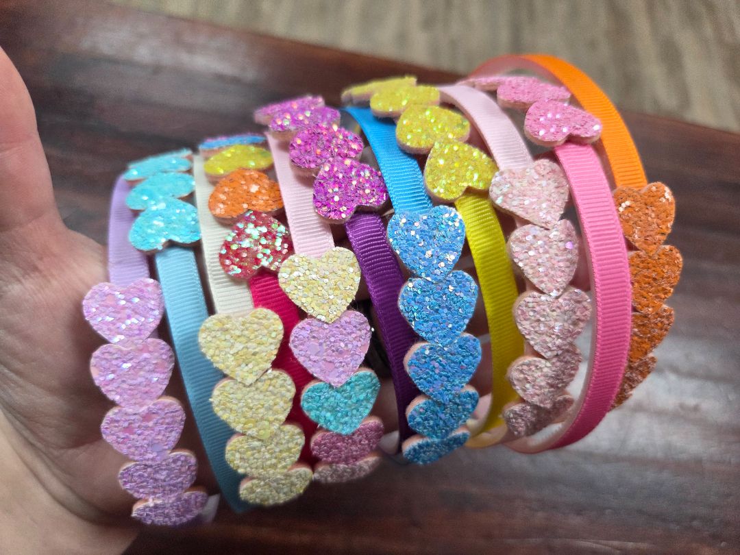 11pc heart headband