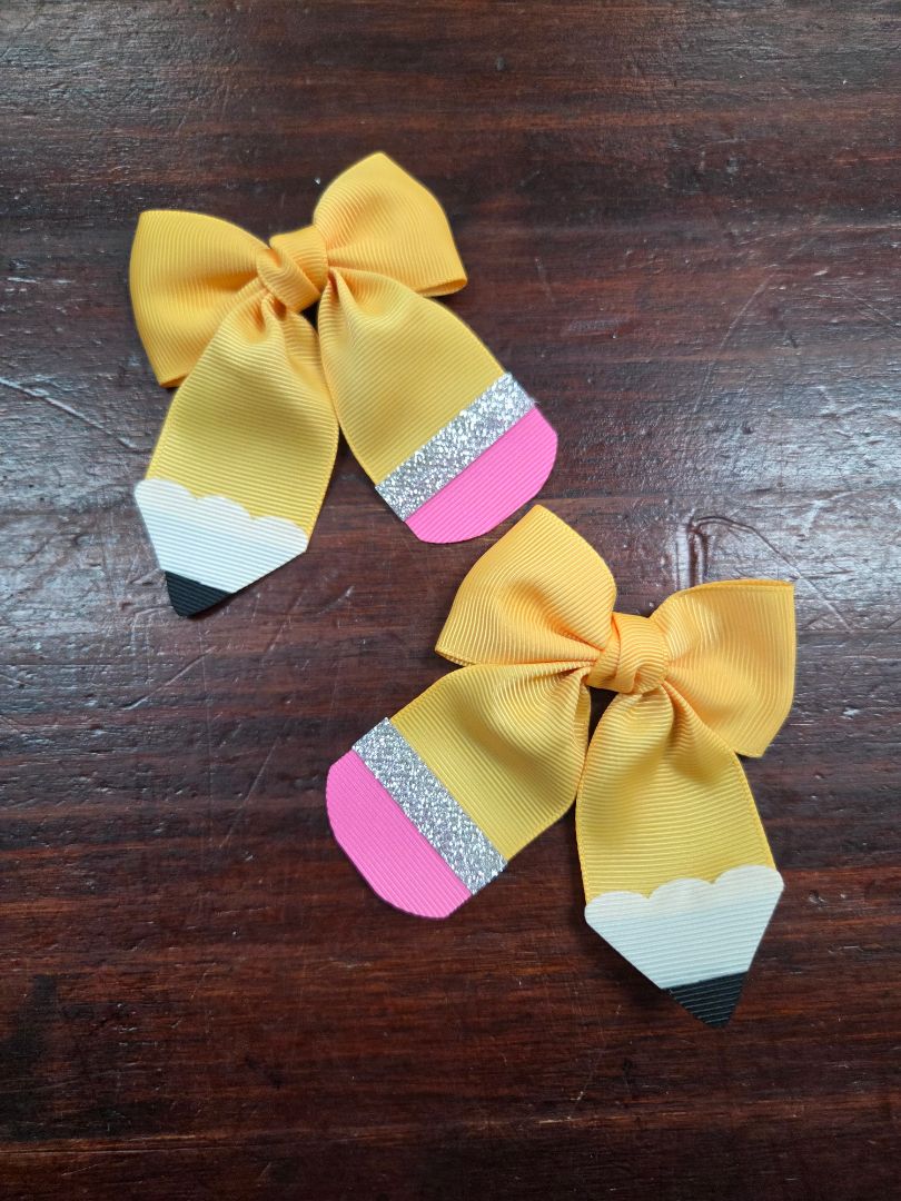 2pc small pencil bow