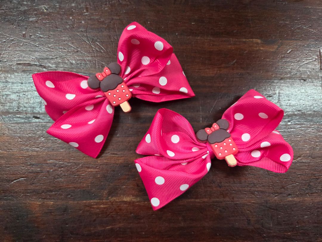 2pc small minnie popsicle bows