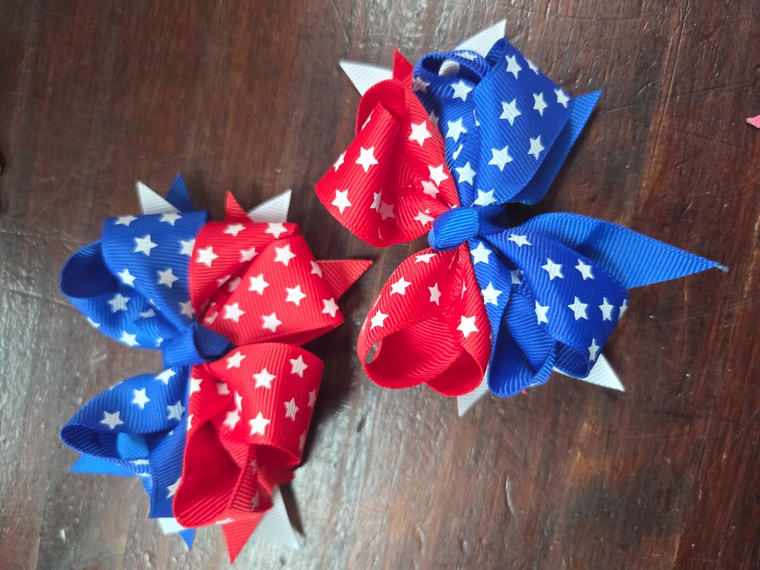 2pc SMALL star bows