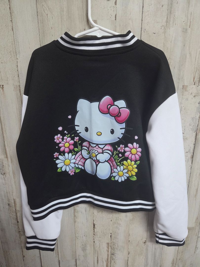 BLACK  HELLO KITTY JACKET, GIRLS 7/8