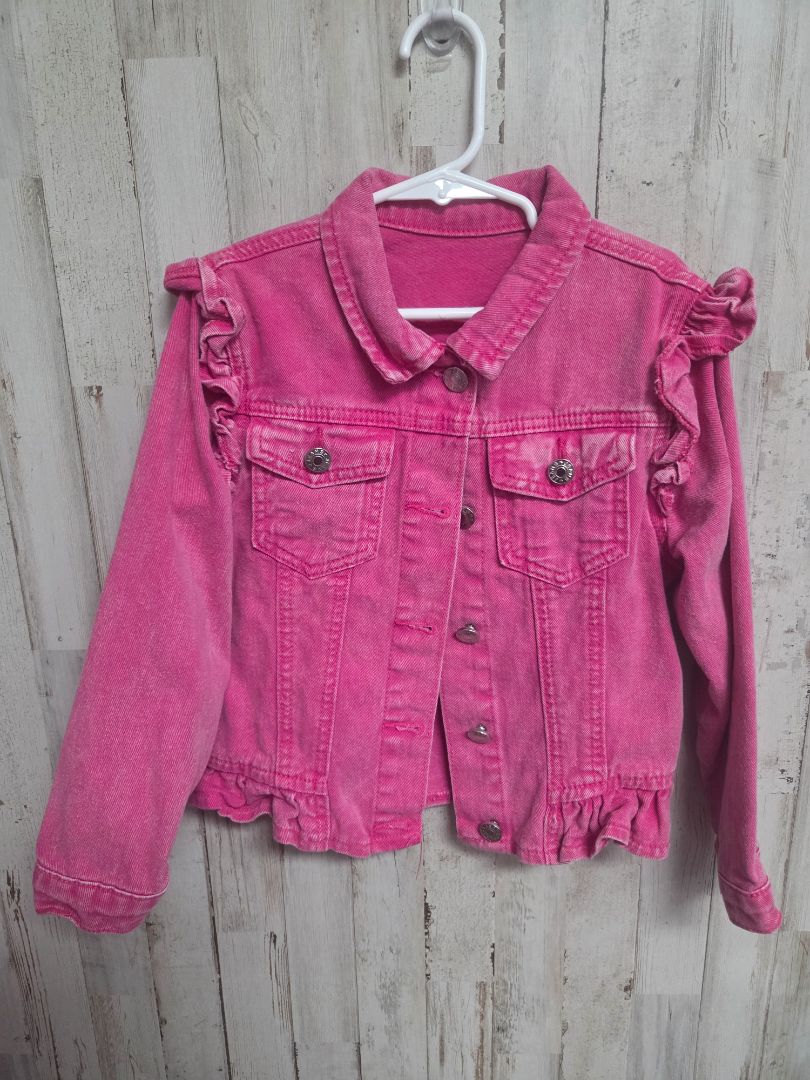 PINK  RUFFLE JACKET, GIRLS 7/8