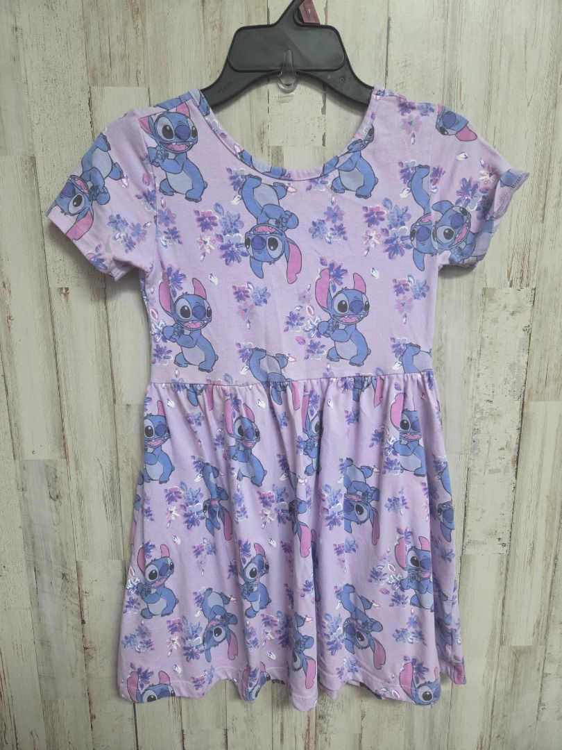 PURPLE DISNEY STITCH DRESS, GIRLS 7/8