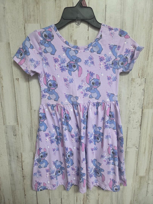 PURPLE DISNEY STITCH DRESS, GIRLS 7/8
