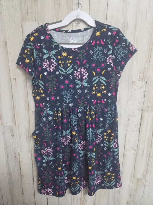 NAVY WONDER NATION FLORAL DRESS, GIRLS 7/8