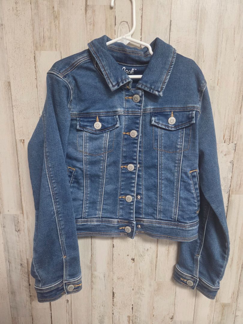 DENIM CAT & JACK BUTTON JACKET, GIRLS 7/8