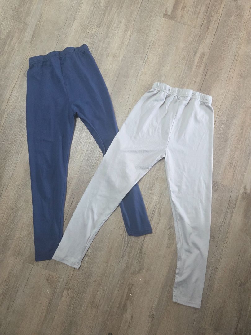 NAVY/GREY  2PK LEGGINGS, GIRLS 7/8