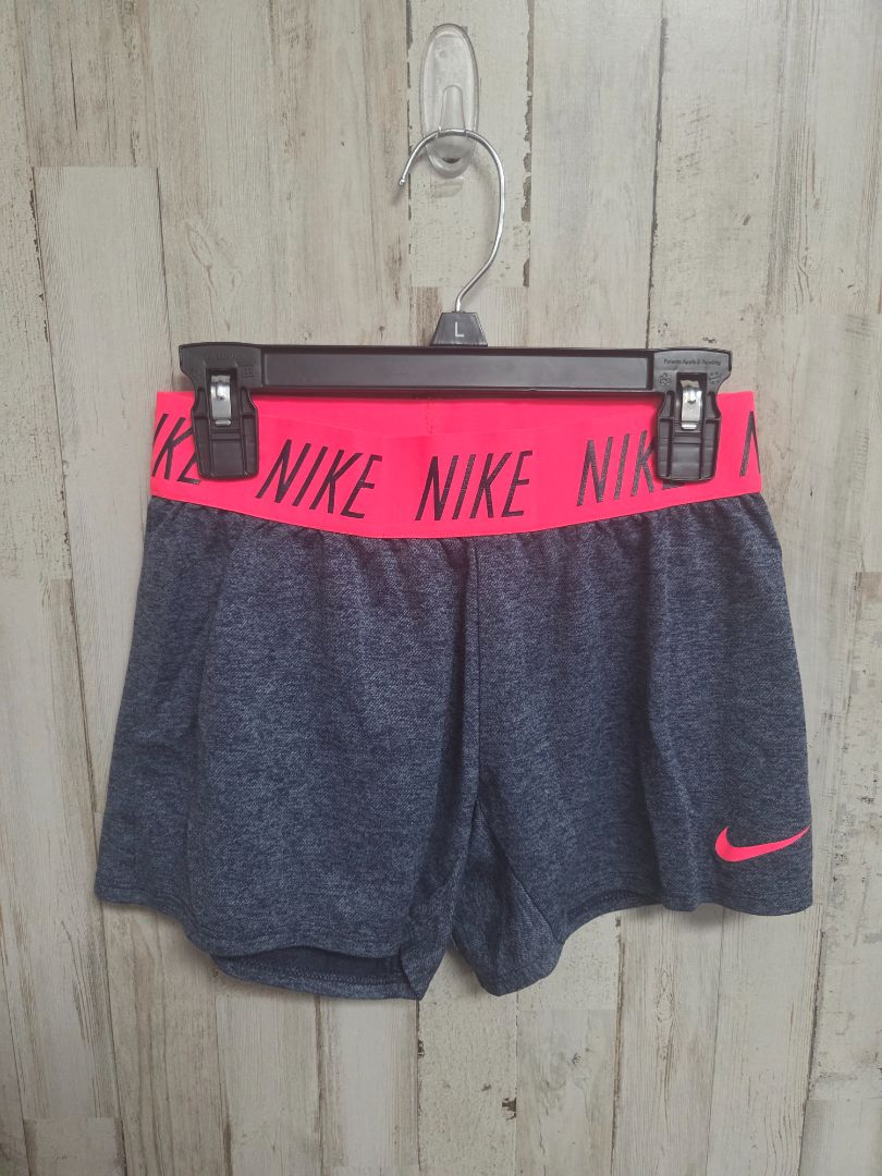 NAVY NIKE HEATHERED SHORTS, GIRLS 8