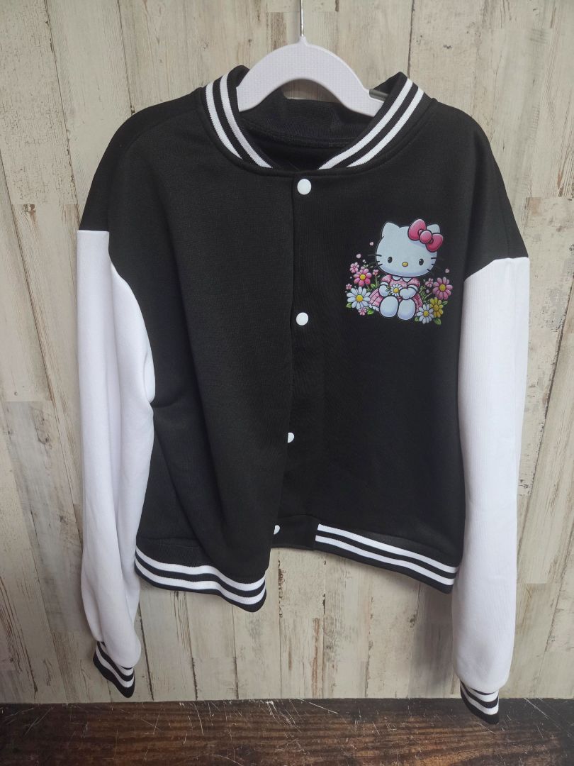 BLACK  HELLO KITTY JACKET, GIRLS 12