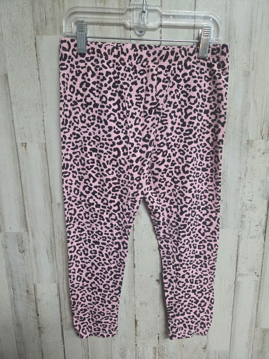 PINK CHILDRENS PLACE CHEETAH LEGGINGS, GIRLS 10/12