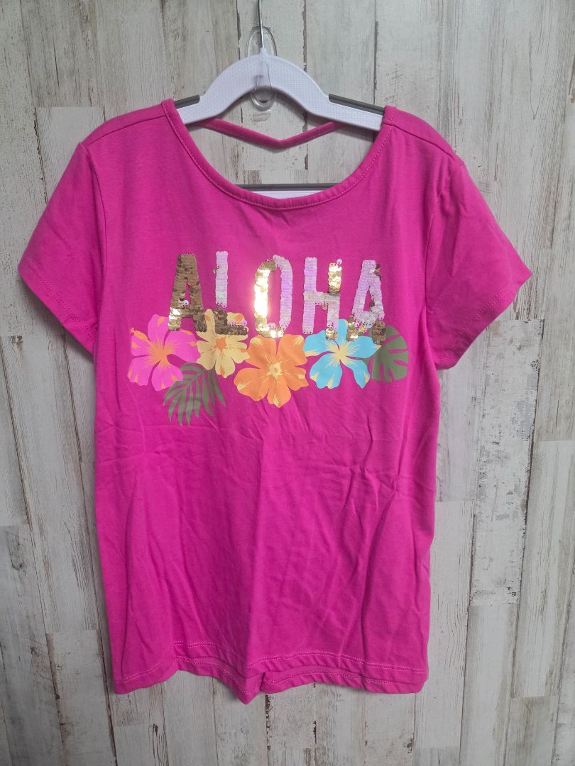 PINK CHILDRENS PLACE ALHOA SEQUIN TOP, GIRLS 10/12