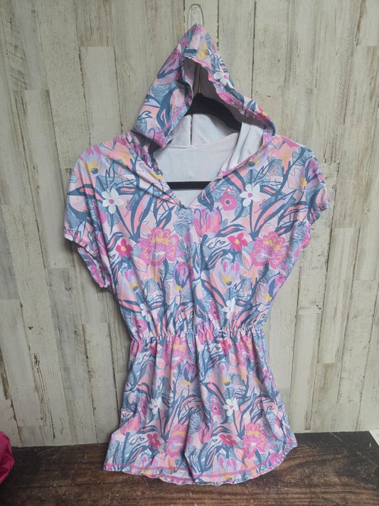 PINK BOUTIQUE FLORAL SWIM COVER, GIRLS 10/12
