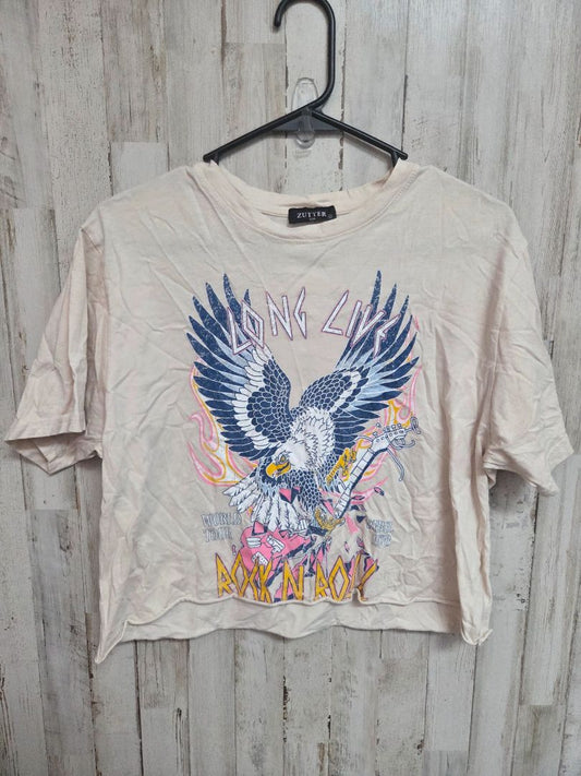CREAM ZUTTER LONG LIVE ROCKNROLL TEE, LADIES S