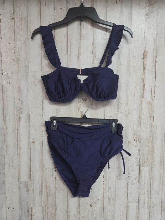 NAVY TIME & TRU BIKINI SWIMSUIT, LADIES M