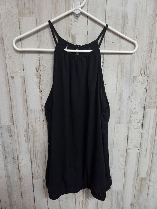 BLACK ZENANA SHEER CAMI TOP, LADIES M