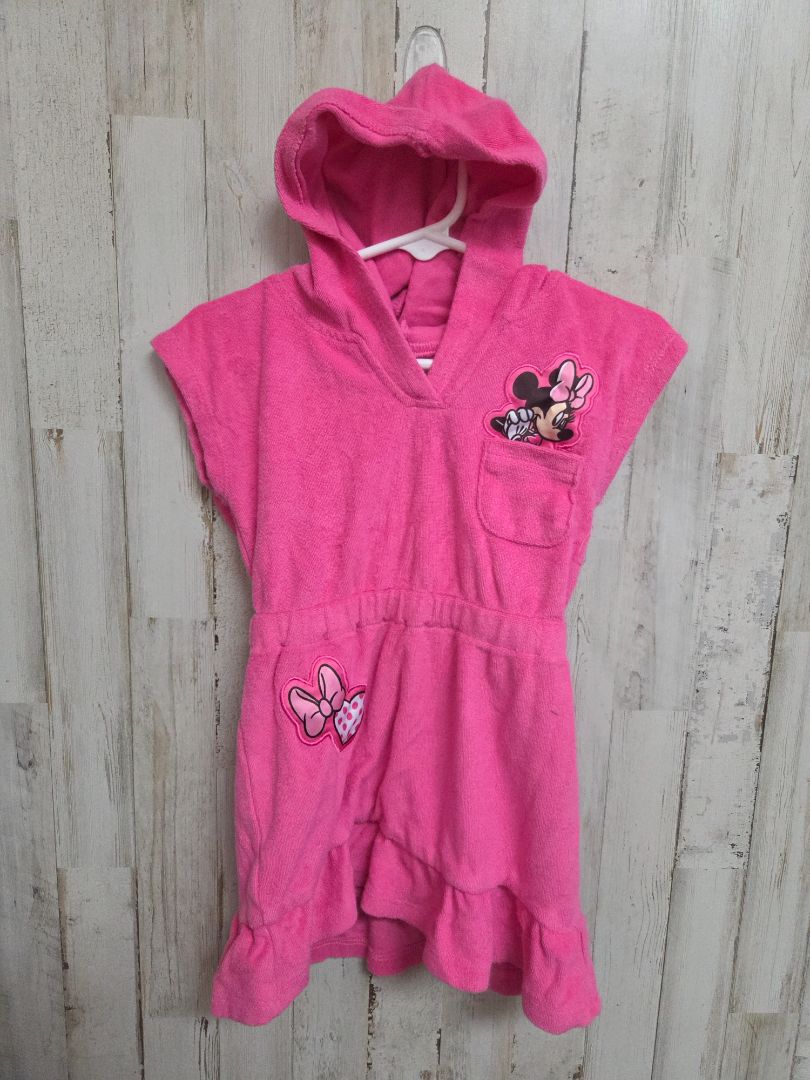 PINK DISNEY MINNIE TOWEL COVERUP, GIRL 2T
