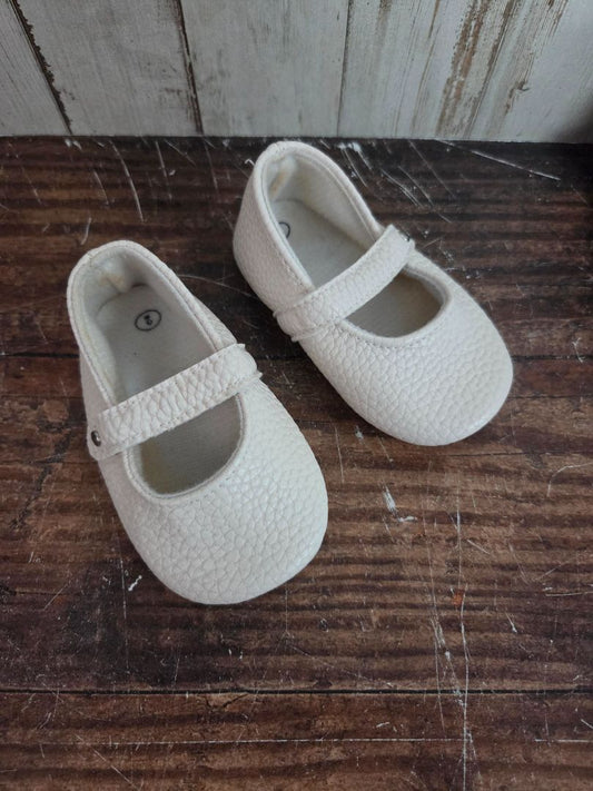WHITE SWEET N SWAG TEXTURED MARY JANES, SHOES 2