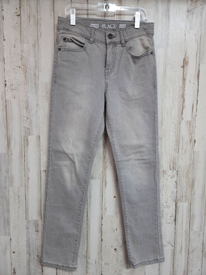 GREY CHILDRENS PLACE SKINNY JEANS, BOYS 10