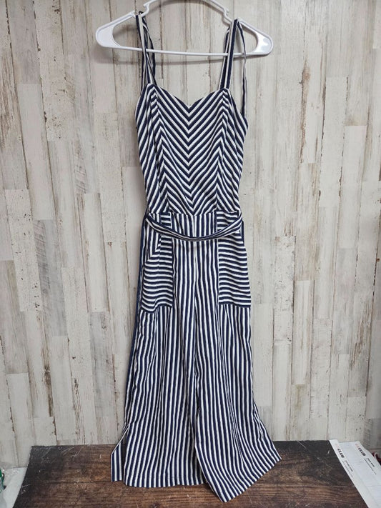NAVY/WHITE MONTEAU STRIPE JUMPER, LADIES XS