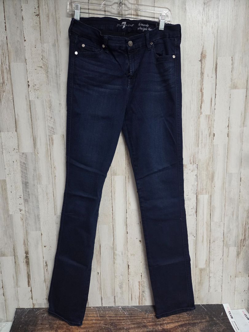 DENIM ALL OF MANKIND SZ30 STRIGHT JEANS, LADIES L