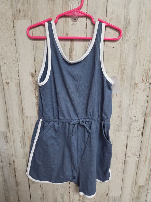 NAVY/WHITE WONDER NATION ROMPER, GIRLS 7/8