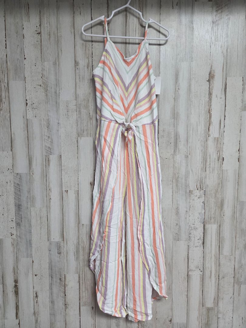 WHITE ART CLASS STRIPE JUMPER, GIRLS 7/8