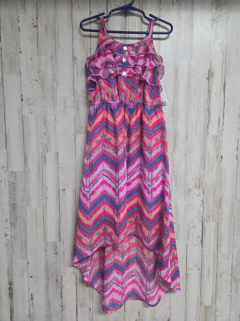 PINK/PURPLE XHILERATION HI LOW DRESS, GIRLS 7/8
