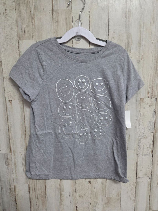 GREY CAT & JACK SMILEY TEE, GIRLS 8