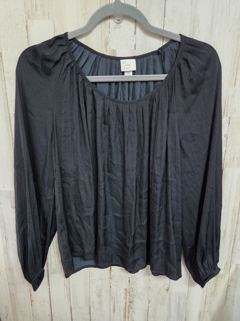 BLACK A NEW DAY SHEER TOP, LADIES XS