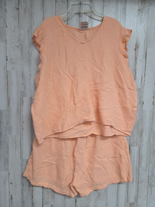 PEACH SERRA MUSLIN 2PC SET, LADIES L