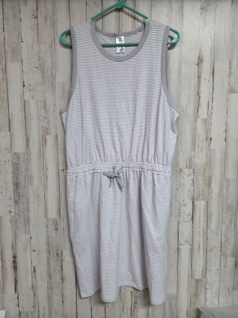 GREY MEMBERS MARK STRIPE TANK DRESS, LADIES L