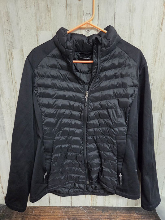 BLACK 32 HEAT PUFF ZIP JACKET, LADIES XL