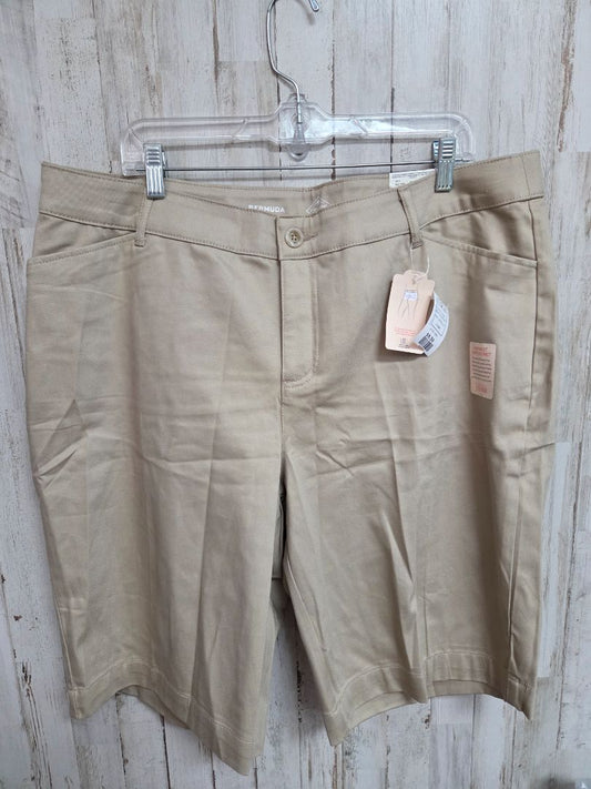 KHAKI ST JOHNS BAY SZ20 BERMUDA SHORT, LADIES 2X