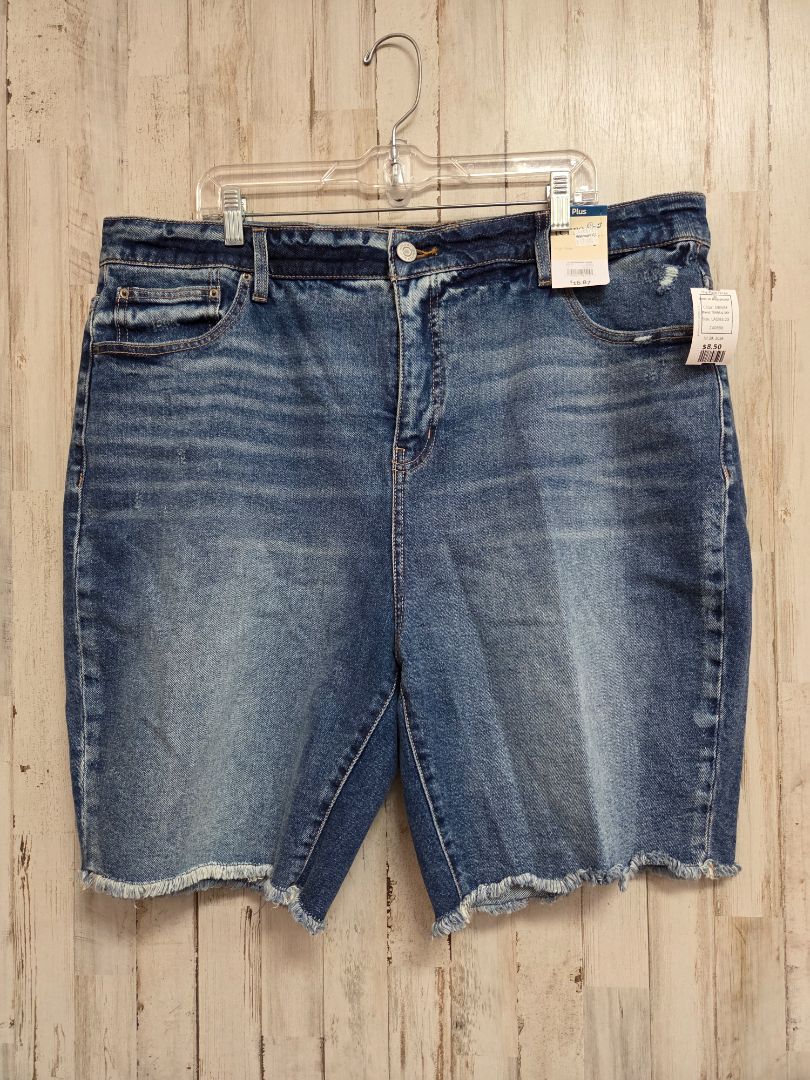 DENIM TERRA & SKY SZ20 HI RISE SHORT, LADIES 2X
