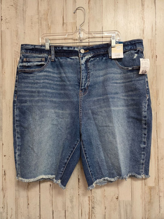 DENIM TERRA & SKY SZ20 HI RISE SHORT, LADIES 2X