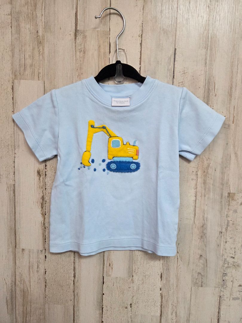 BLUE SQUIGGLES DIGGER TOP, BOY 18M