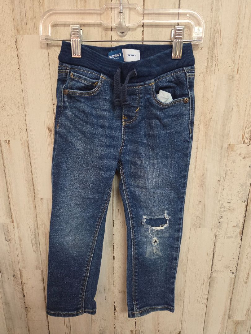 DENIM OLD NAVY DISTRESSED SKINNY JEANS, BOY 3T