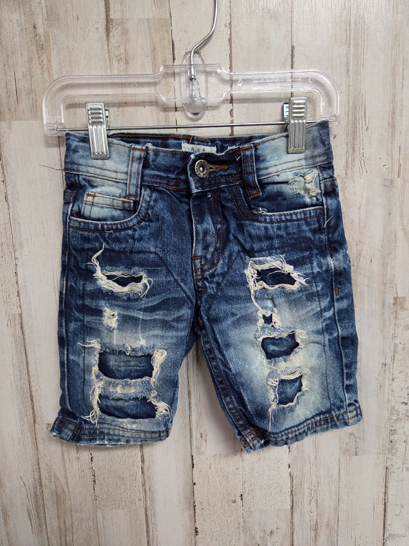 DENIM EVOLUTION DISTRESSED SHORTS, BOY 4T