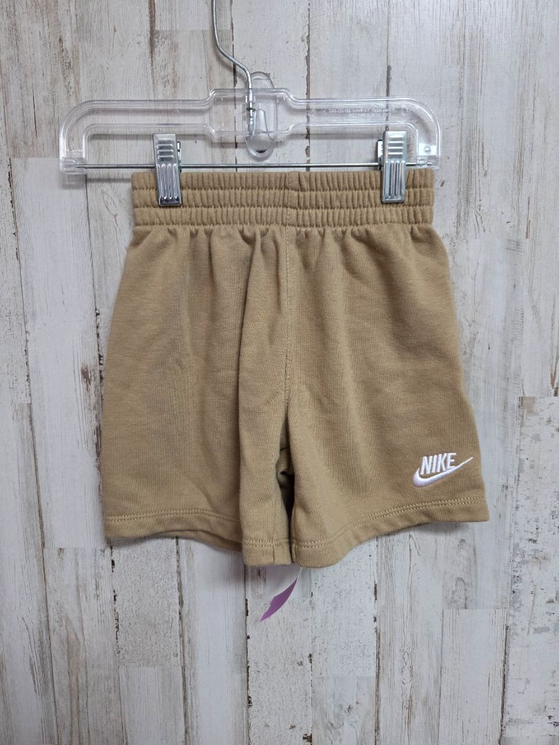 KHAKI NIKE SWEATSHORTS, BOYS 4