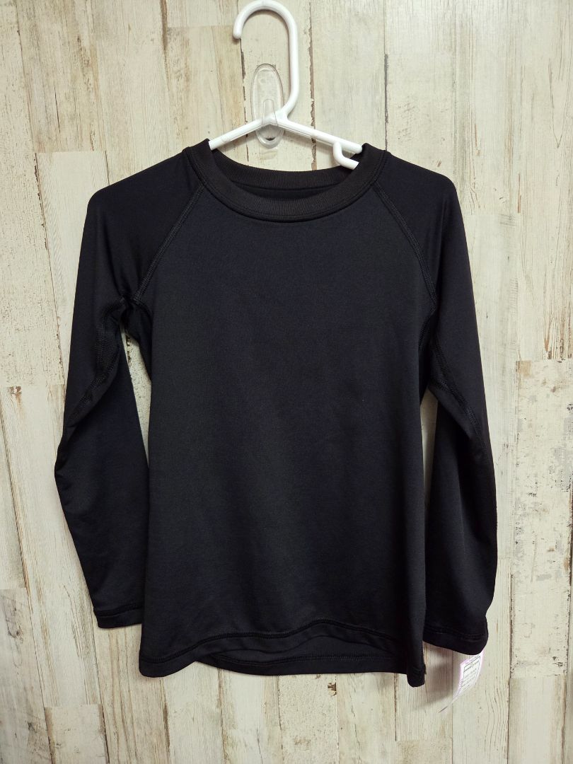 BLACK ALL IN MOTIOBN COMPRESSION SHIRT, BOYS 4/5