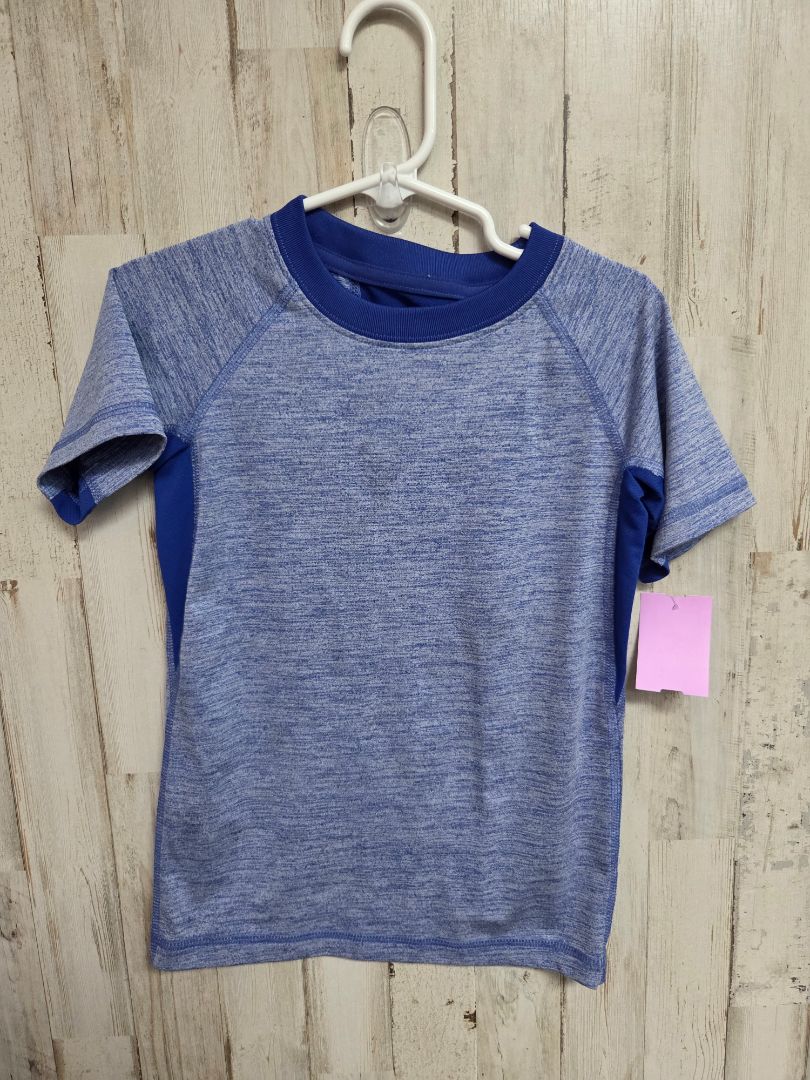 BLUE ALL IN MOTION HEATHERED TOP, BOYS 4/5