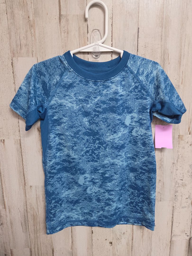 BLUE ALL IN MOTION PRINTED TOP, BOYS 4/5