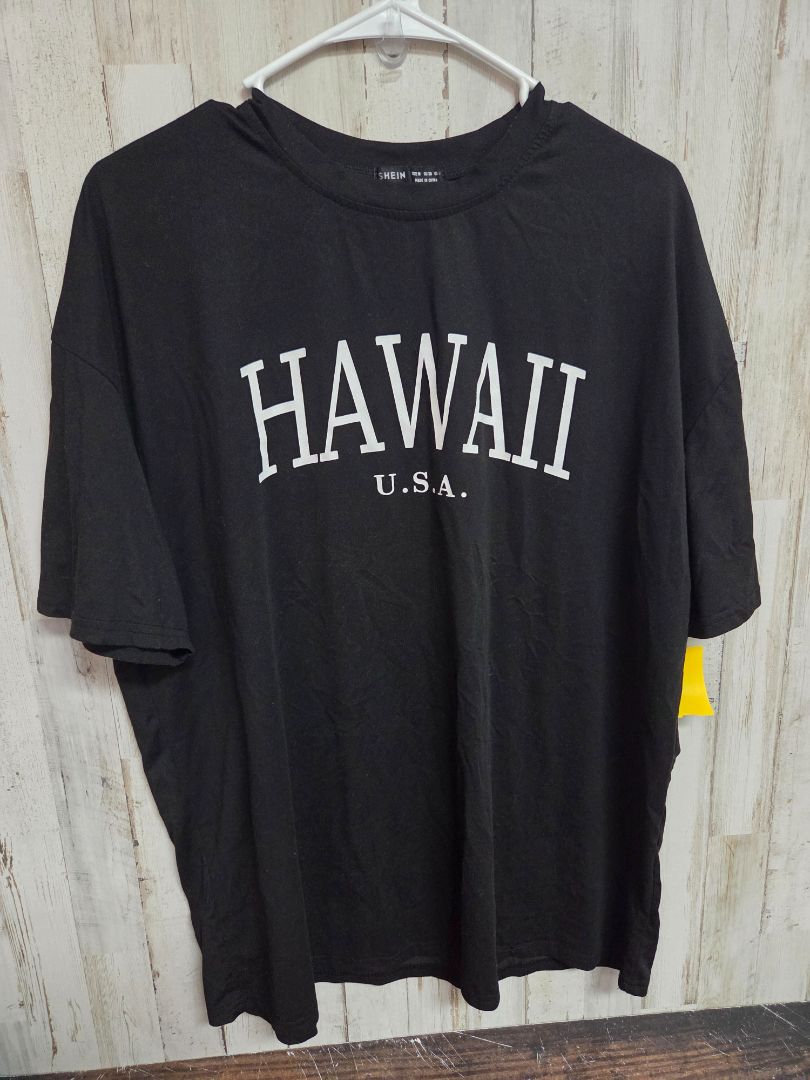 BLACK SHEIN HAWAII TEE, LADIES M
