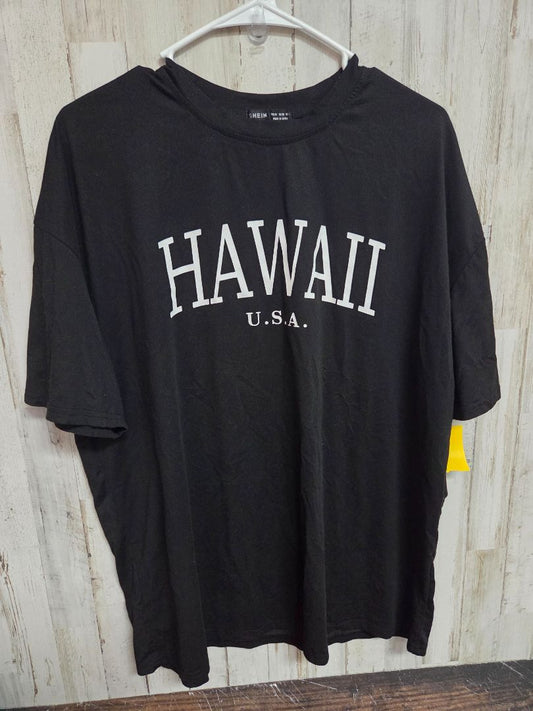 BLACK SHEIN HAWAII TEE, LADIES M
