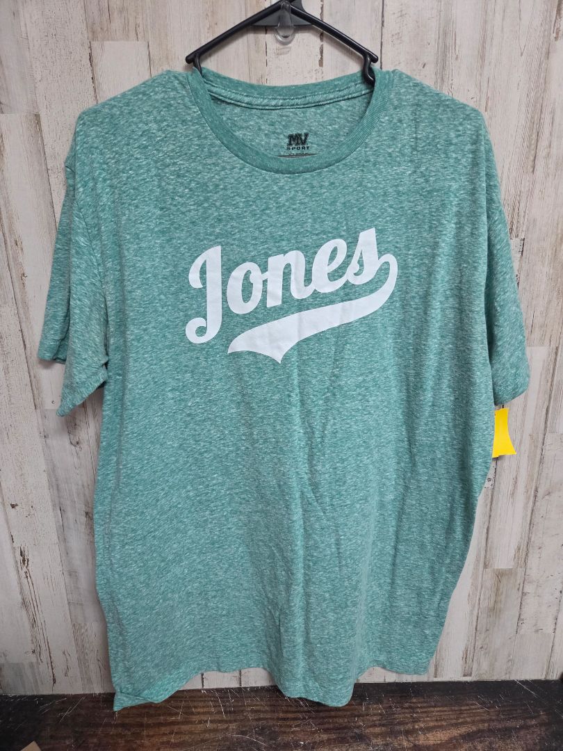 GREEN MYSPORT JONES HEATHERED TEE, LADIES XL