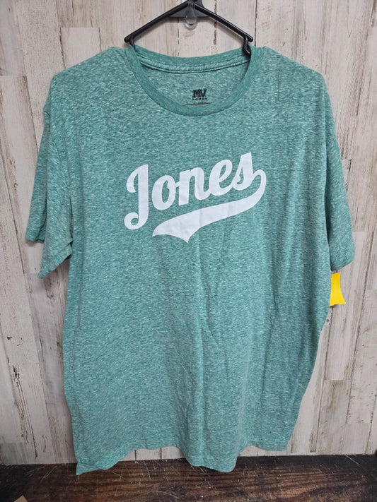 GREEN MYSPORT JONES HEATHERED TEE, LADIES XL
