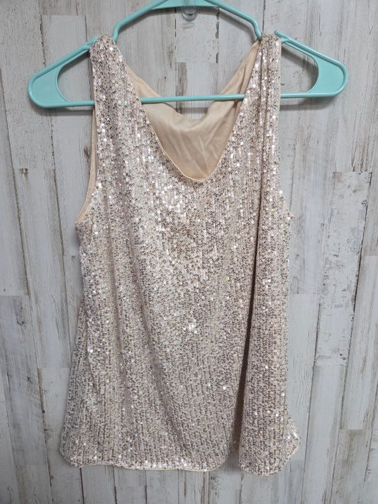 SILVER  SEQUIN TANK, LADIES XL