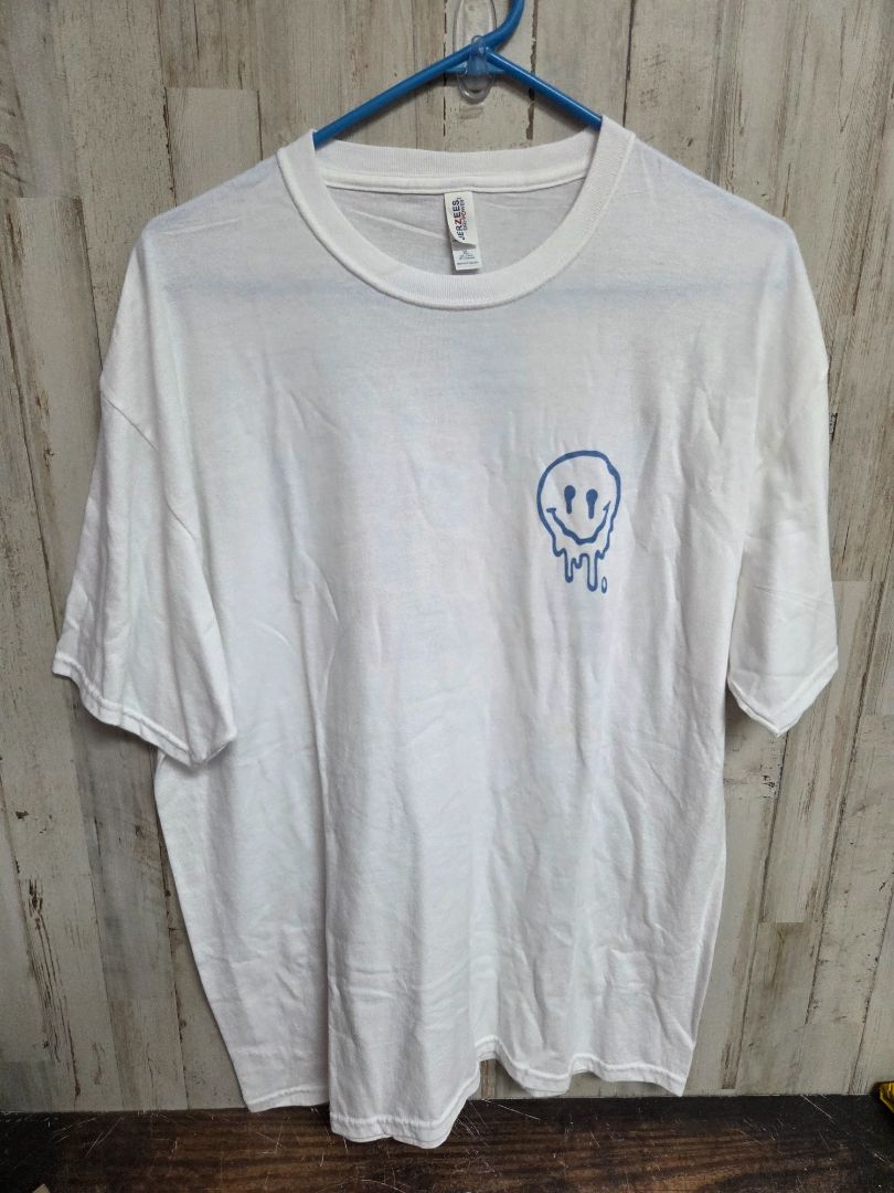 WHITE JERZEES TIL EMPTY TEE, LADIES XL