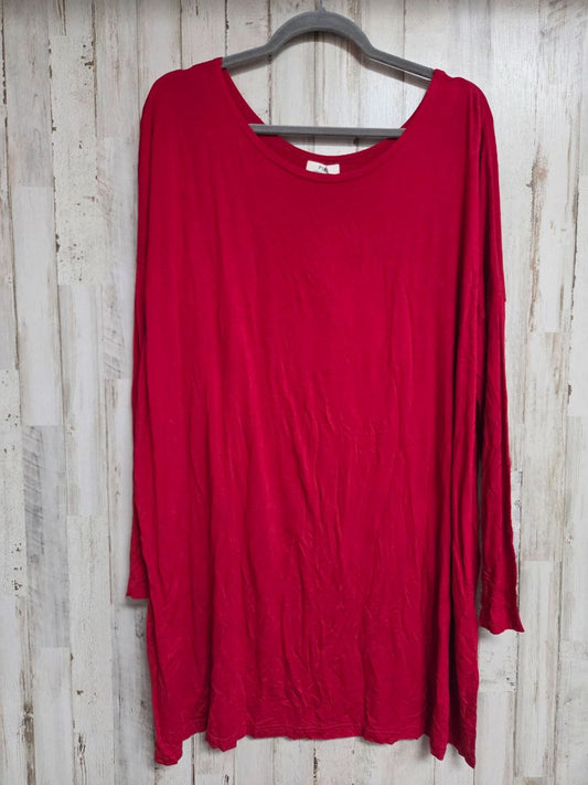 RED PIKO LONGSLEEVE TOPP, LADIES L